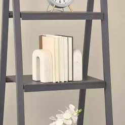 White Marble Arched Bookends, Set of 2