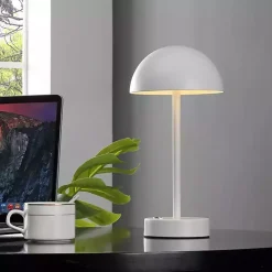 White Metal Rechargeable Table Lamp
