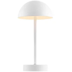 White Metal Rechargeable Table Lamp
