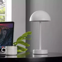 White Metal Rechargeable Table Lamp
