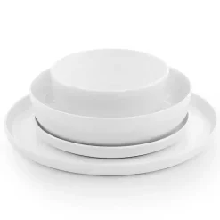 White Modern Ceramic 16-pc. Dinnerware Set