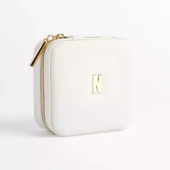 White Monogram N Travel Jewelry Box