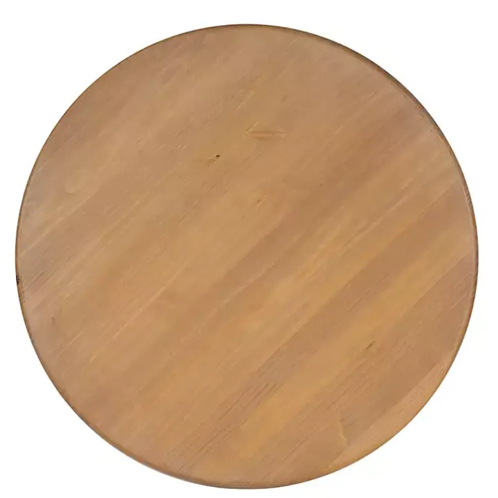 White Natural Top Pedestal Dining Table