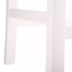 White Newport Wood and Rattan Counter Stool