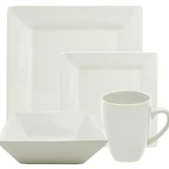 White Nordic Square 16-pc. Dinnerware Set
