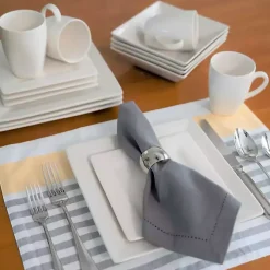 White Nordic Square 16-pc. Dinnerware Set