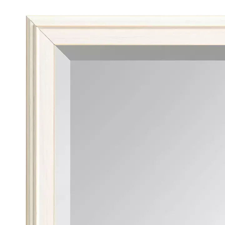 White Oakhurst Rectangle Wall Mirror, 30 in.