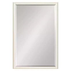 White Oakhurst Rectangle Wall Mirror, 30 in.