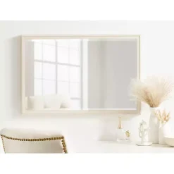 White Oakhurst Rectangle Wall Mirror, 30 in.