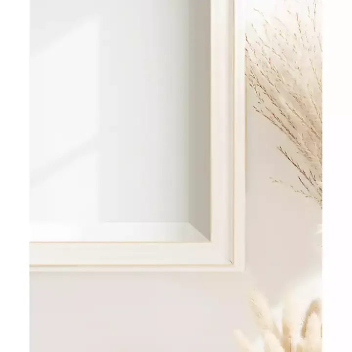White Oakhurst Rectangle Wall Mirror, 30 in.