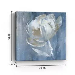 White on Blue Canvas Art Print, 30x30 in.