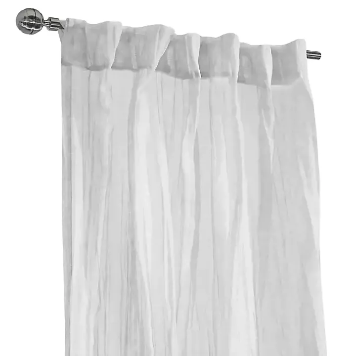 White Paloma Curtain Panel, 84 in.
