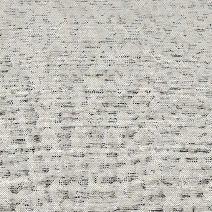 White Patterned Upholstered Swivel Glider Chair