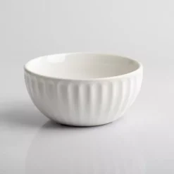White Petals Ceramic Cereal Bowl