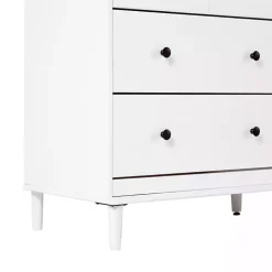 White Pine 6-Drawer Modern Dresser