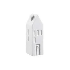 White Porcelain House Shaped Salt & Pepper Shakers