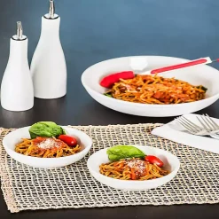 White Porcelain 2-pc. Oil and Vinegar Carafe Set