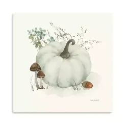 White Pumpkin Canvas Art Print, 30x30 in.