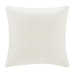 White Quilted Euro Pillow Sham