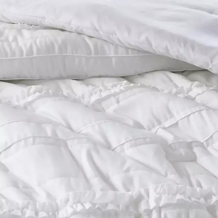 White Quilted King 5-pc. Comforter Set