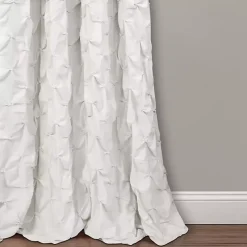 White Ravello Pintuck Curtain Panel, 84 in.