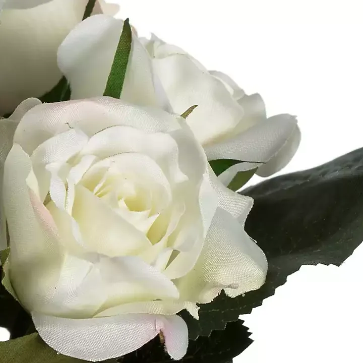 White Roses Bundle Bouquets, Set of 3