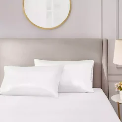 White Satin Standard 2-pc. Pillow Case Set