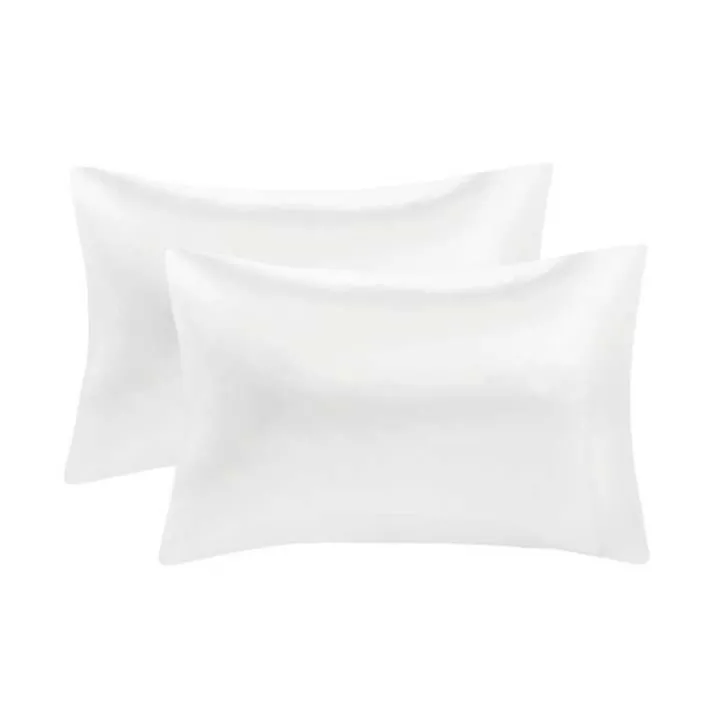 White Satin Standard 2-pc. Pillow Case Set