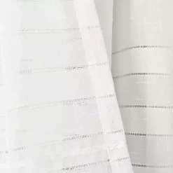 White Sheer Grommet Curtain Panel Set, 84 in.