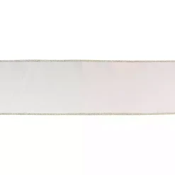 White Shimmer 10 yard Christmas Ribbon