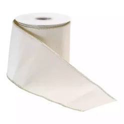 White Shimmer 10 yard Christmas Ribbon