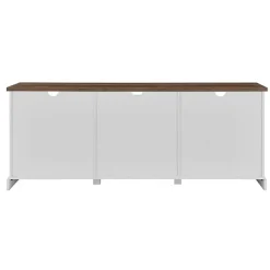 White Sliding Barn Door Media Cabinet