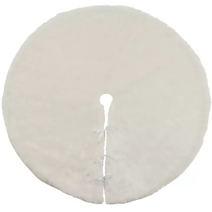 White Snow Fur Tree Skirt