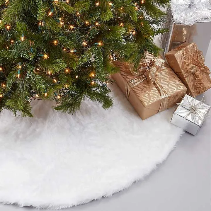 White Snow Fur Tree Skirt