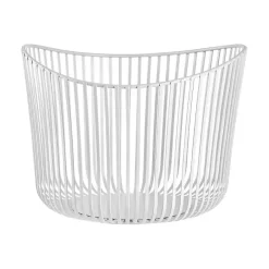 White Steel Modo Storage Basket