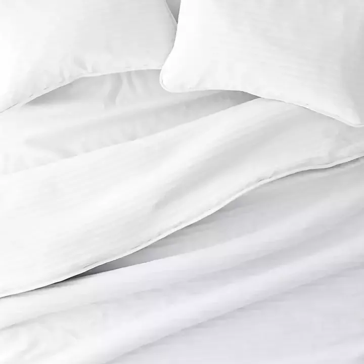 White Stitched Stripes 3-pc. King Quilt Set