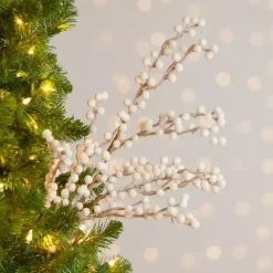 White Sugar Berry Tree Picks, Set of 2