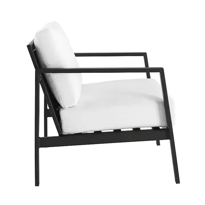 White Sunbrella Cushions Holland Outdoor Chair