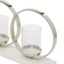 White Terrazzo Candle Holder Runner