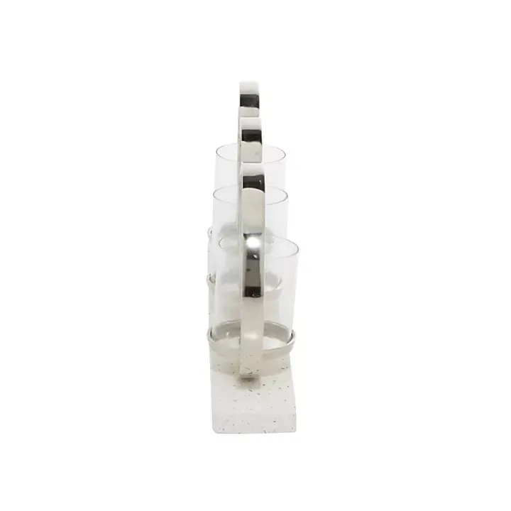 White Terrazzo Candle Holder Runner