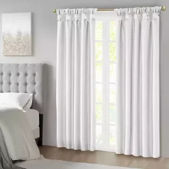 White Total Blackout Curtain Panel, 95 in.