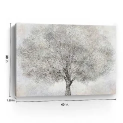 White Tree Blossoms Canvas Art Print, 40x30 in.