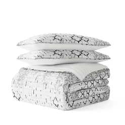 White Trellis Reversible 2-pc. Twin Quilt Set