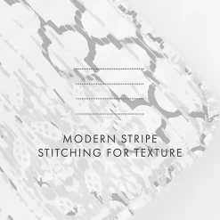 White Trellis Reversible 3-pc. King Quilt Set