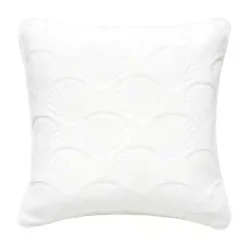 White Velvet Seashell Pillow