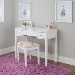 White Virginia Butterfly 2-pc. Vanity Set