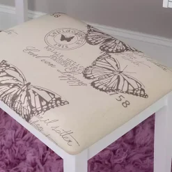 White Virginia Butterfly 2-pc. Vanity Set