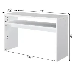 White Wakefield Tiered Console Table