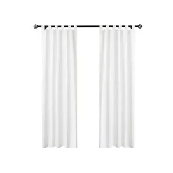 White Weathermate Blackout Curtain Panel, 63 in.