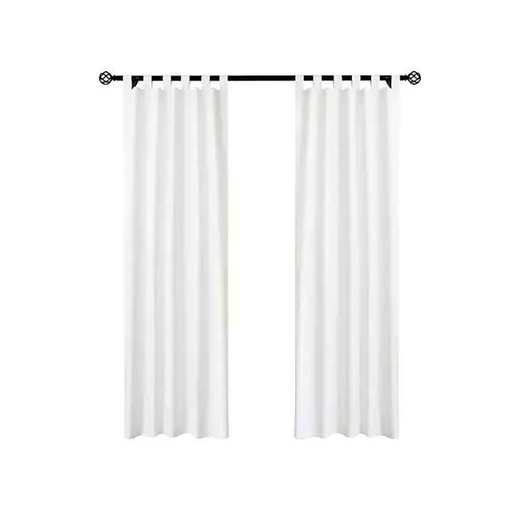 White Weathermate Blackout Curtain Panel, 95 in.